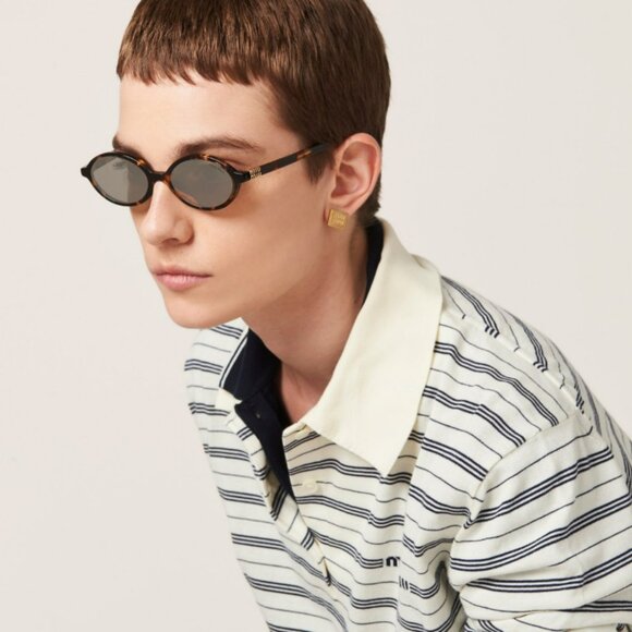 Miu Miu REGARD Men Sunglasses Havana Grey Mirror Silver MU04ZSF VAU07F REGARD - Picture 14 of 15